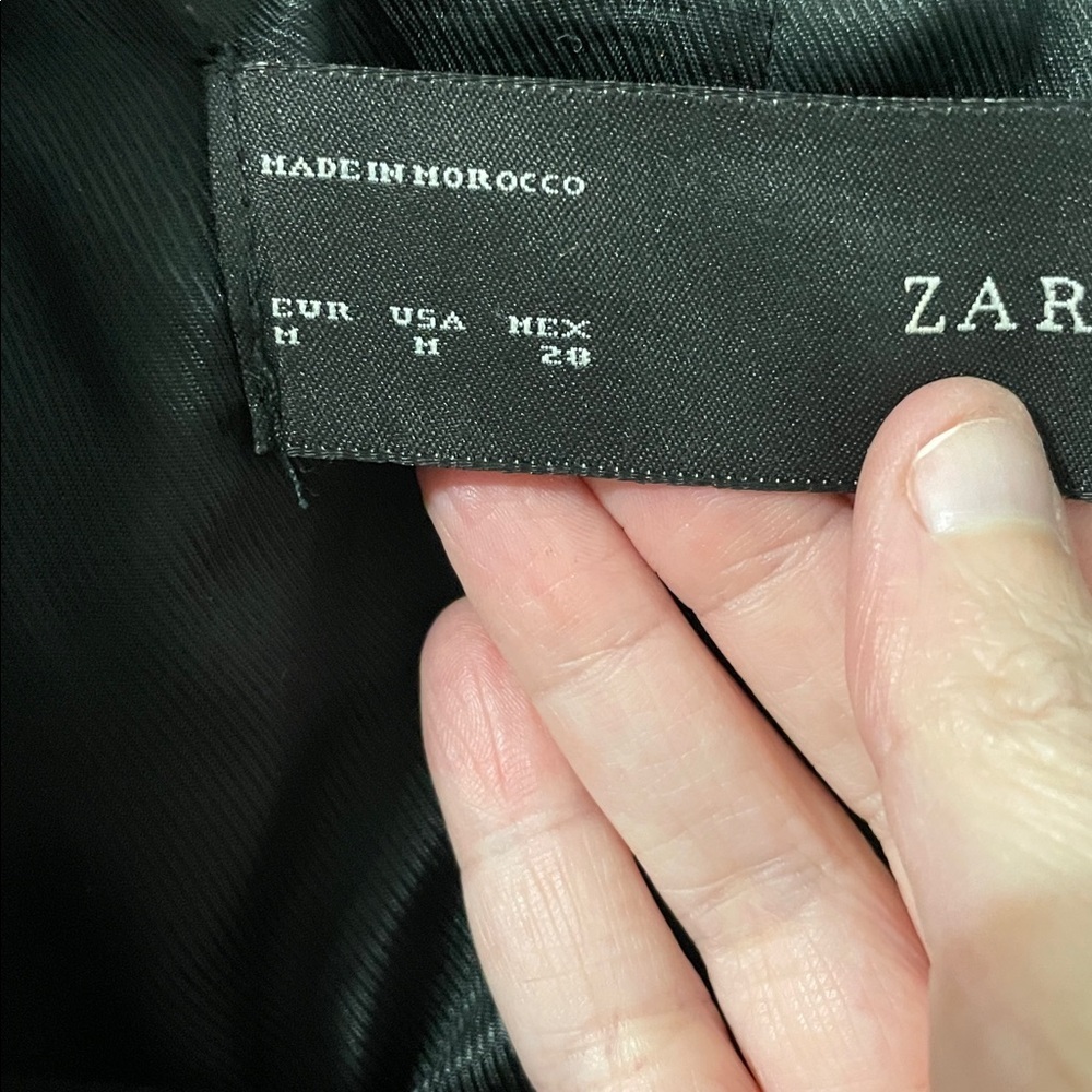 Zara Basic Like New Buffalo Plaid Red & Black Wool Mohair Teddy Jacket Medium - Picture 4 of 12